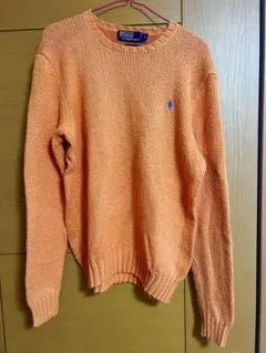 【貴重】Polo by Ralph Lauren オレンジ セーター S 古着