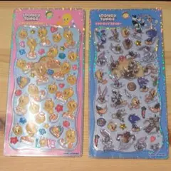 正規品LOONEY TUNES プチドロップステッカー トゥイーティー 2セットのサムネイル