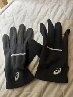 ASICS ランニング用グローブ ポーラテックブラック　新品未使用　Lサイズ