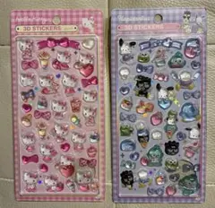 3Dステッカー ２枚セット　おまけ付き