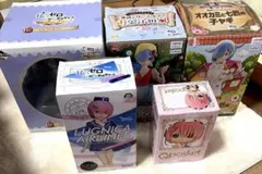 Re:ゼロから始める異世界生活　フィギュア 5点セット まとめ売り