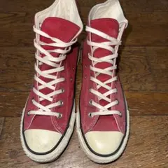 80s コンバース　チャックテイラー　ハイカット　レッド　赤　11 1/2 80s コンバース チャックテイラー ハイカット レッド 赤 11 1/2 - メルカリ