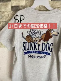 ディズニー　ピクサー　トイストーリー　スリンキー　刺繍　半袖　tシャツ SP