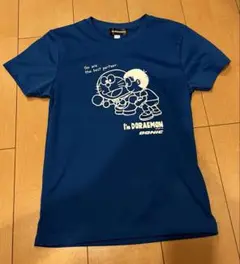 I'm Doraemon 卓球Tシャツ 吸汗速乾150サイズ 青