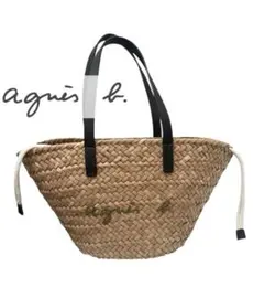 agnes b. アニエスベー　かごバック　レザーベルト