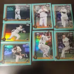 Topps Chrome 読売ジャイアンツ 選手カード 7枚セット