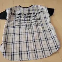 BUMP Tシャツ チェック　裾付き