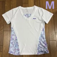 フィラ　レディース半袖速乾 Tシャツ／トレーニングなど／M