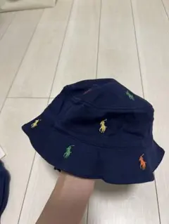 Ralph Lauren ベビー帽子 ネイビー 48cm - メルカリ