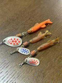 オールドルアーMeppsメップスミノーとクサモKuusamoミノー3点セット