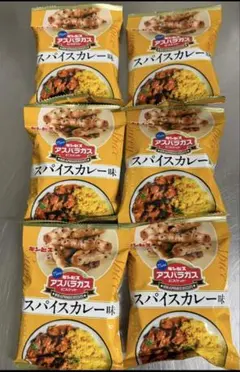 ギンビス アスパラガスビスケット スパイスカレー味 6袋セットのサムネイル
