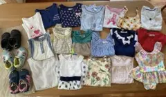 90センチ女の子服トップスほか　21点　まとめ売り