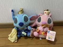 ディズニーおひなさまリロ&スティッチスティッチ　エンジェル　ぬいぐるみ　ちびーず