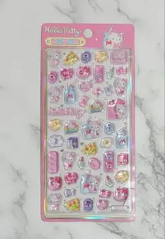 ハローキティB　ぷっくりシール　新品　かわいい　立体　3Ｄ　まとめ売り ボンボン