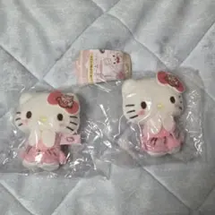 【2点セット】サンリオ かおりつきマスコットぬいぐるみ ハローキティ キティ