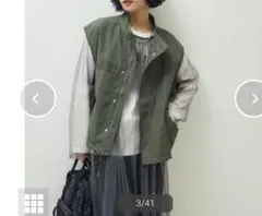 カーキ ミリタリーベスト