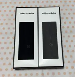 mila schön ソックス 25-26 ブラック グレー