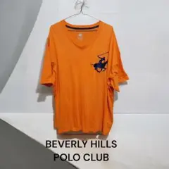 BEVERLY HILLS POLO CLUB オレンジ Tシャツゆったりサイズ