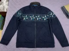 【古着】VIRGIN VOYAGE ノルディック柄 ニットジャケット Lサイズ
