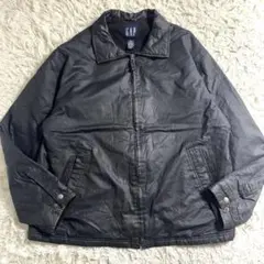 00s OLD GAP コーティングコットン スイングトップ XL ブラック