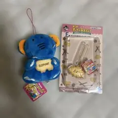 たべっ子どうぶつぞうぬいぐるみとキーホルダーセット