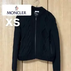 新品 MONCLER ブラック ダウンジャケット カーディガン XS