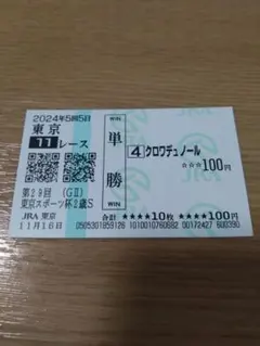 2026年 皐月賞 ロブチェン 現地単勝馬券 - メルカリ