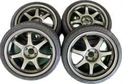 A-TECH 17インチ アルミホイール 4本セット　100x4穴のサムネイル