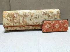 【和装小物】着物コーデに！帯生地のクラッチバック＆がま口ポーチ