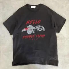 TNRCN DOUBLE PUSH Tシャツ TNRCN DOUBLE PUSH T-SHIRTS BLACK – TAIN DOUBLEPUSH