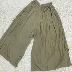 UNIQLO ユニクロ ワッシャーサテンスカートパンツ S