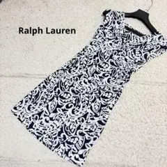 新品　LAUREN RALPH LAUREN 半袖 ワンピース アラベスク柄のサムネイル