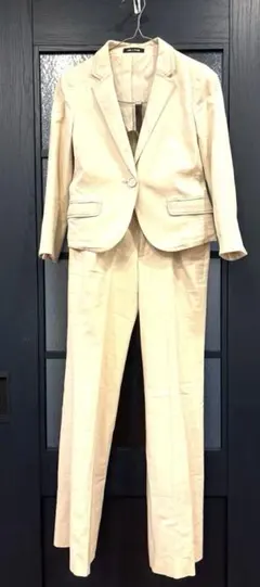 【美品】コムサデモード セットアップ スーツ ジャケット パンツ 綿麻混 S