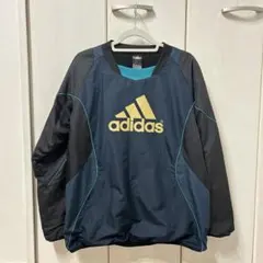 adidas ピステ ウィンドブレーカー Lサイズ 黒/青