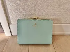 ミントグリーン 二つ折り財布　ランバン