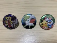ポケモン 缶バッジ 3個　ギラティナ シェイミ シェイミ&ピカチュウ&ポッチャマ