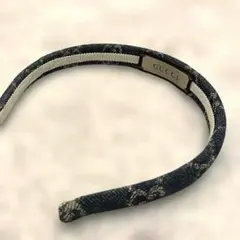 GUCCI インディゴブルー デニム ヘアカチューシャ - メルカリ