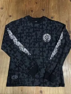 CHROME HEARTS 黒ロンT クロスレザーパッチ swag - メルカリ