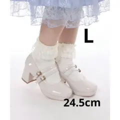 axes femme ダブルストラップパンプス 生成り L 24〜24.5cmのサムネイル