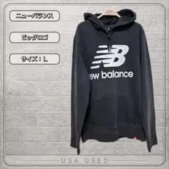 new balance ニューバランス ビッグロゴ プルオーバー パーカー