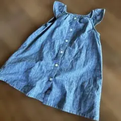 bodyGap デニムブルー ノースリーブワンピース 100cm