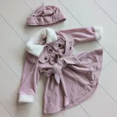 コーデュロイピンクワンピース 9-12M