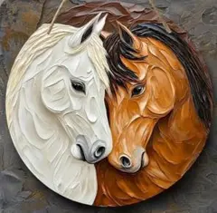 【残り1名様】来年はウマく行く✨開運 アイテム　馬の彫刻風アートインテリア