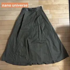 nano universe ナノユニバース　フレアスカート　カーキ