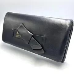LANVIN COLLECTION ランバン リボン長財布 レザー ブラックのサムネイル