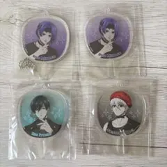 ♥︎匿名発送♥︎ ブルーロック　うちわ型アクリルキーホルダー　4点