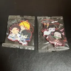 鬼滅の刃　ラバーマスコットストラップ　炭治郎　善逸　猪之助　かまぼこ隊