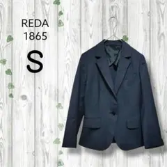 REDA 1865　テーラードジャケット　ウール　薄手　長袖　スリット　ネイビー