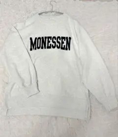 GLOBAL WORK ホワイト　グレーMONESSEN トレーナー M