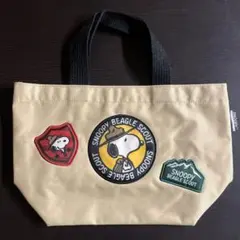 《未使用》SNOOPY スヌーピー トートバッグ　ビーグルスカウト ハンドバッグ